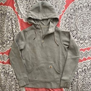 Light Gray Quarter Zip Hoodie